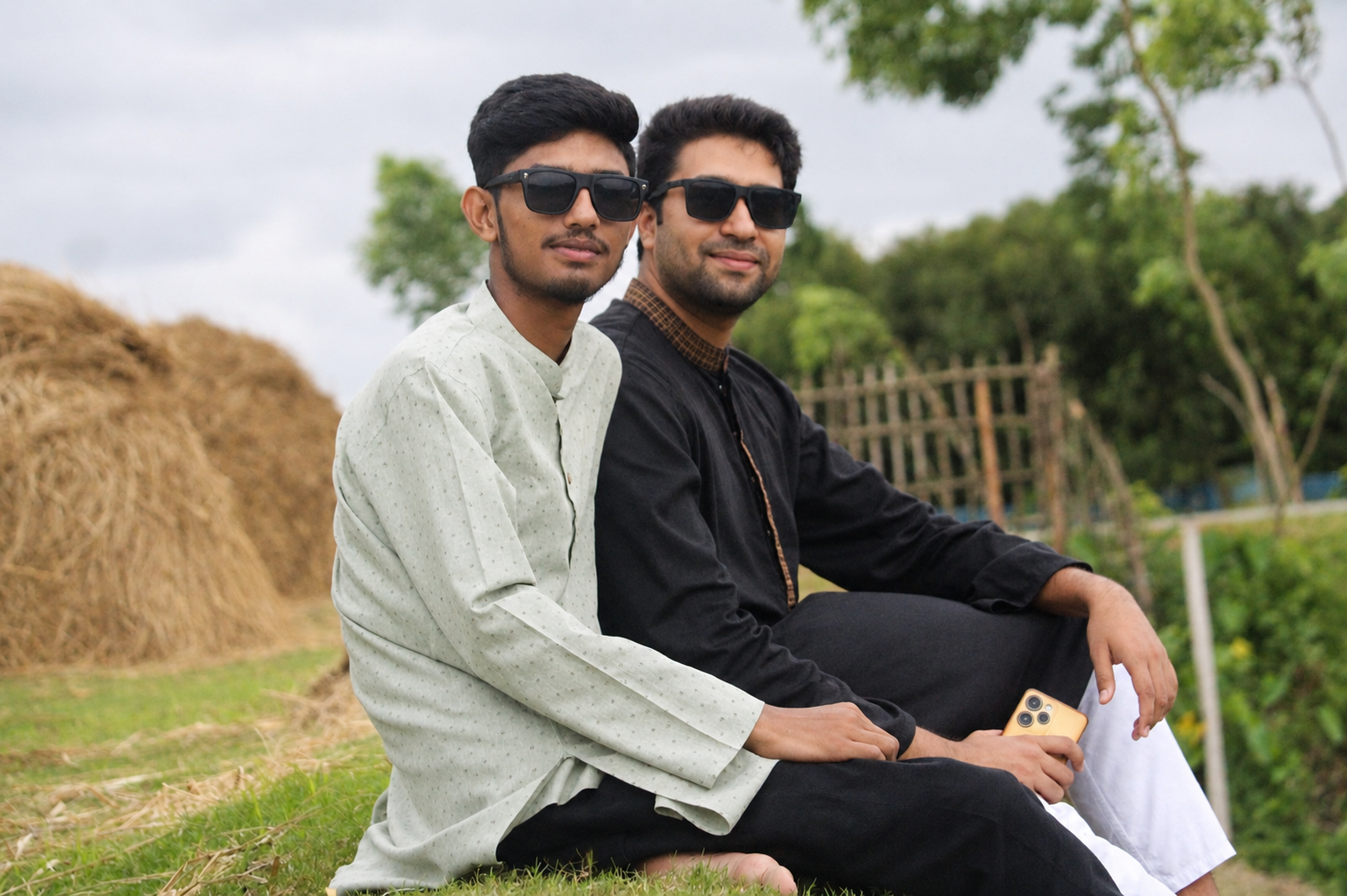 Syed with a friend